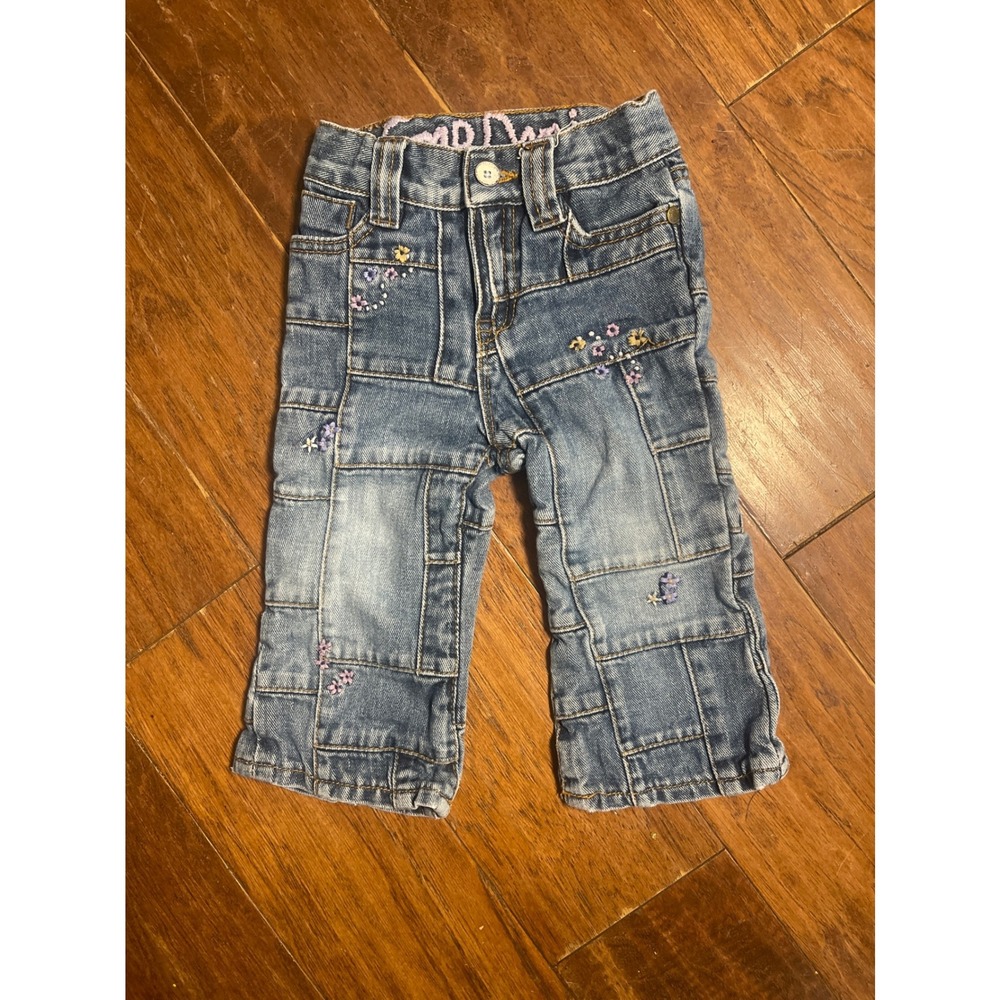 GAP Kids Blue Jeans with Embroidered Accents
